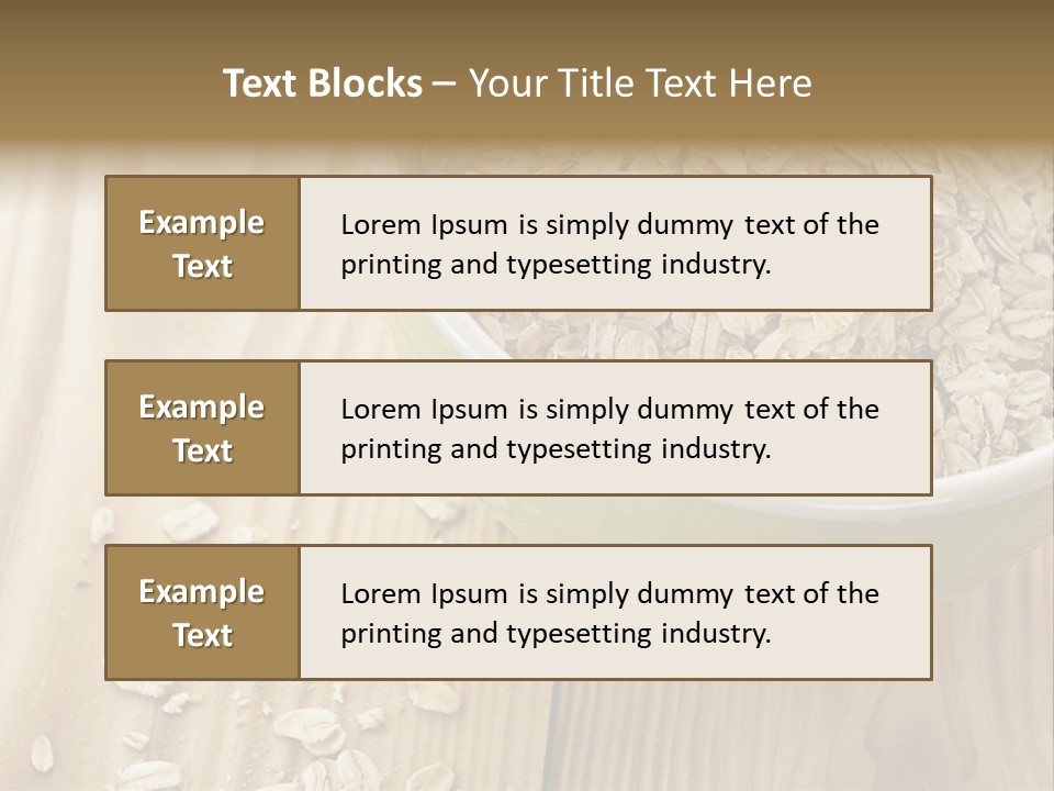 Wooden Dinner Dieting PowerPoint Template