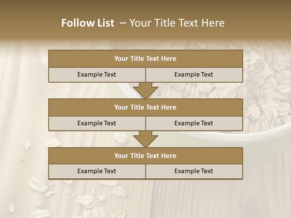 Wooden Dinner Dieting PowerPoint Template