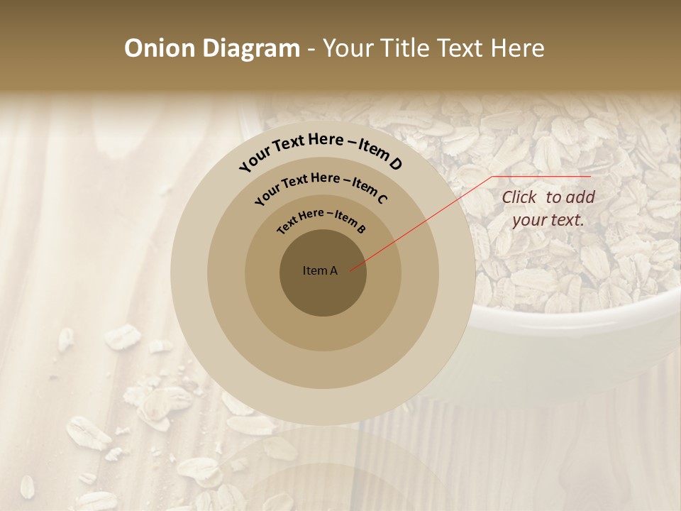 Wooden Dinner Dieting PowerPoint Template