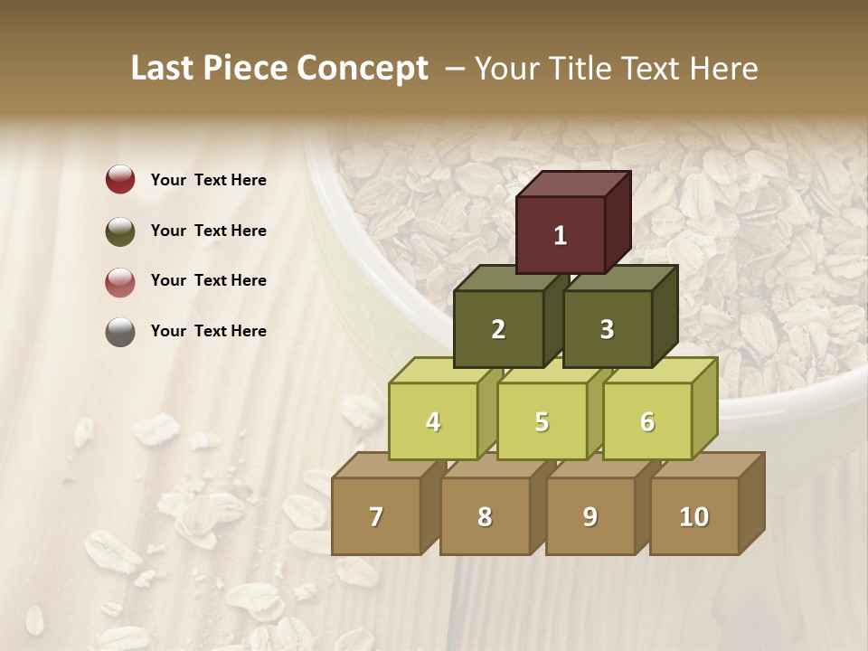 Wooden Dinner Dieting PowerPoint Template