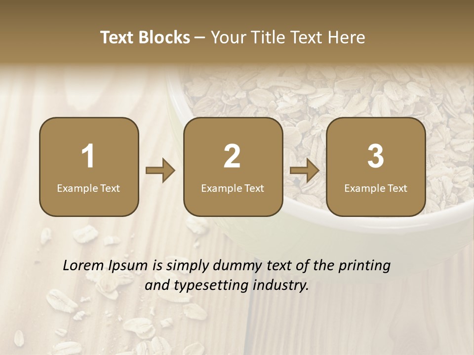 Wooden Dinner Dieting PowerPoint Template