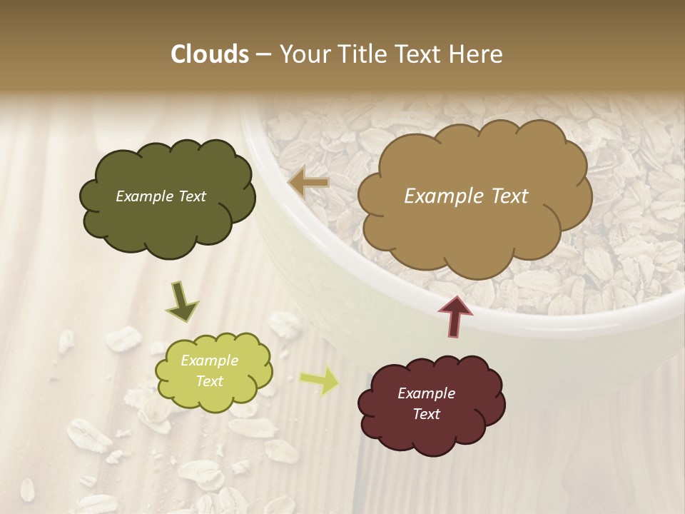 Wooden Dinner Dieting PowerPoint Template