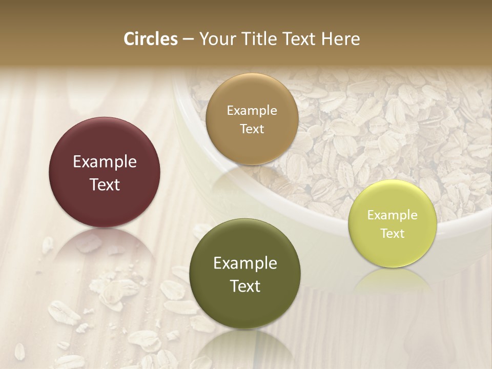 Wooden Dinner Dieting PowerPoint Template