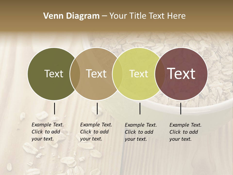 Wooden Dinner Dieting PowerPoint Template