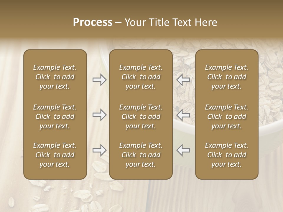 Wooden Dinner Dieting PowerPoint Template