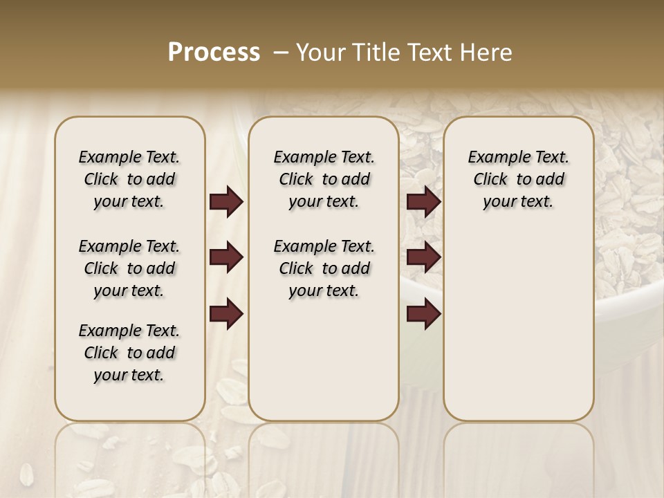 Wooden Dinner Dieting PowerPoint Template