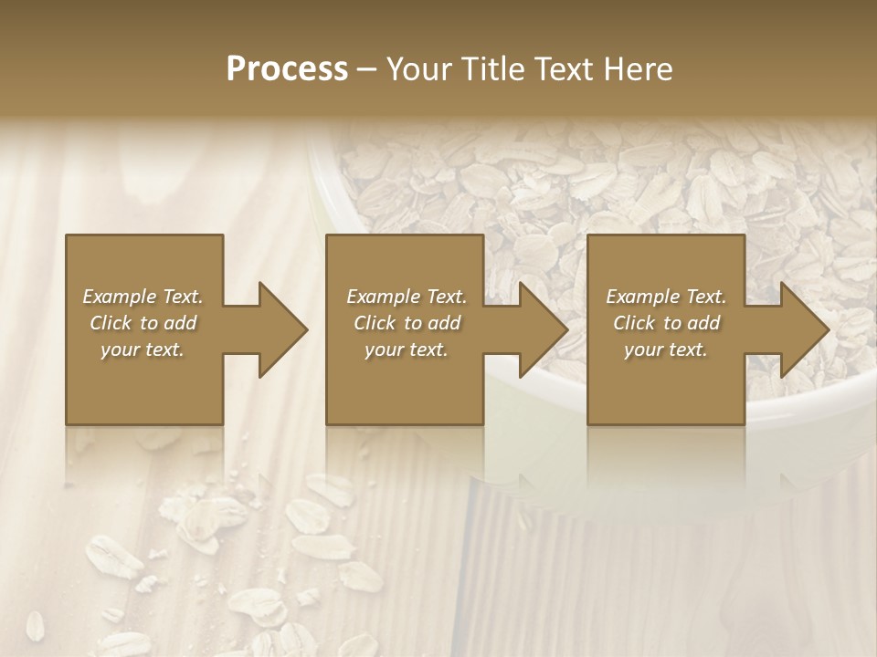 Wooden Dinner Dieting PowerPoint Template