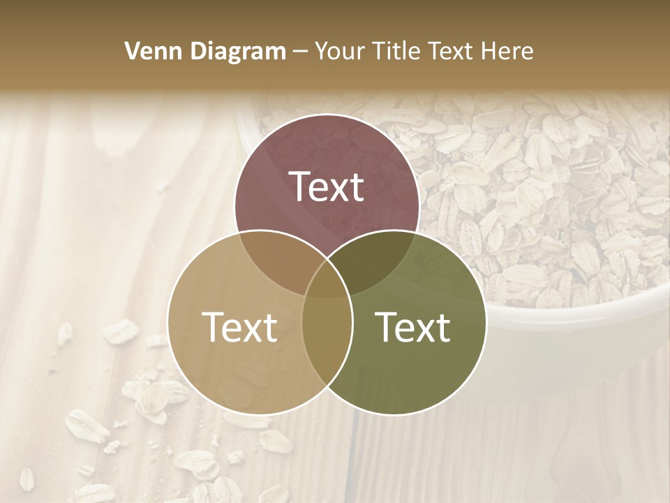 Wooden Dinner Dieting PowerPoint Template