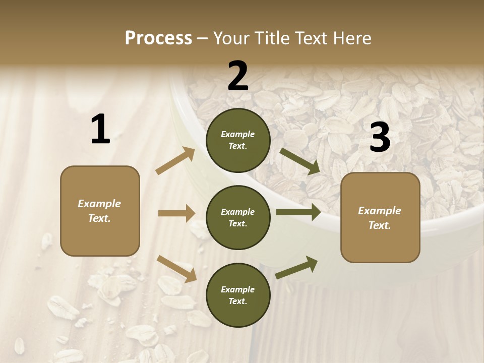 Wooden Dinner Dieting PowerPoint Template