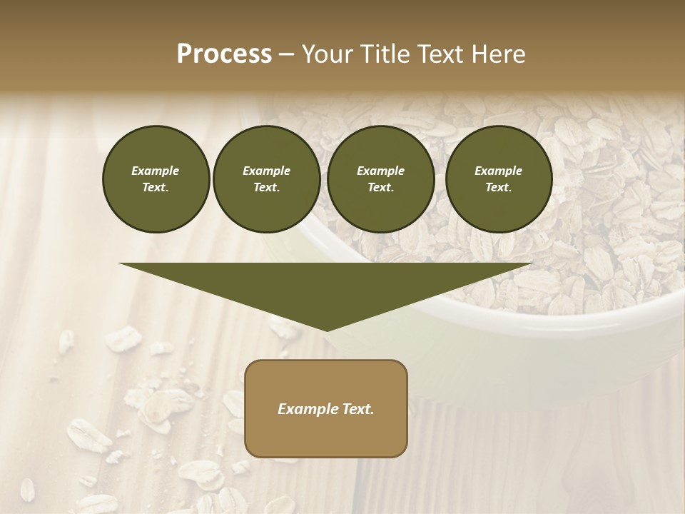 Wooden Dinner Dieting PowerPoint Template