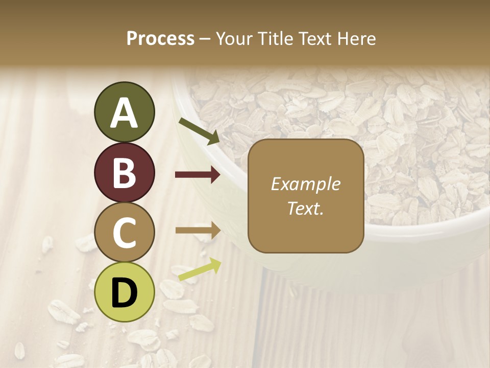 Wooden Dinner Dieting PowerPoint Template