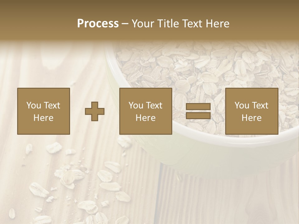 Wooden Dinner Dieting PowerPoint Template