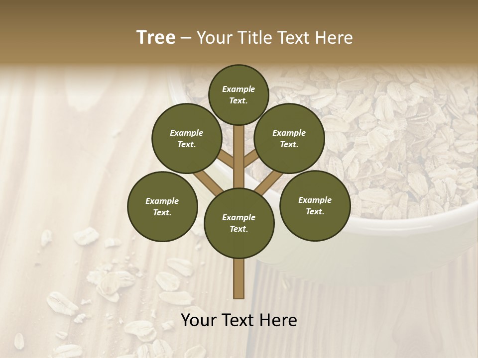 Wooden Dinner Dieting PowerPoint Template