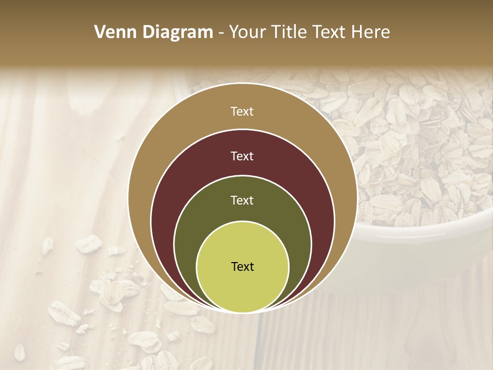 Wooden Dinner Dieting PowerPoint Template
