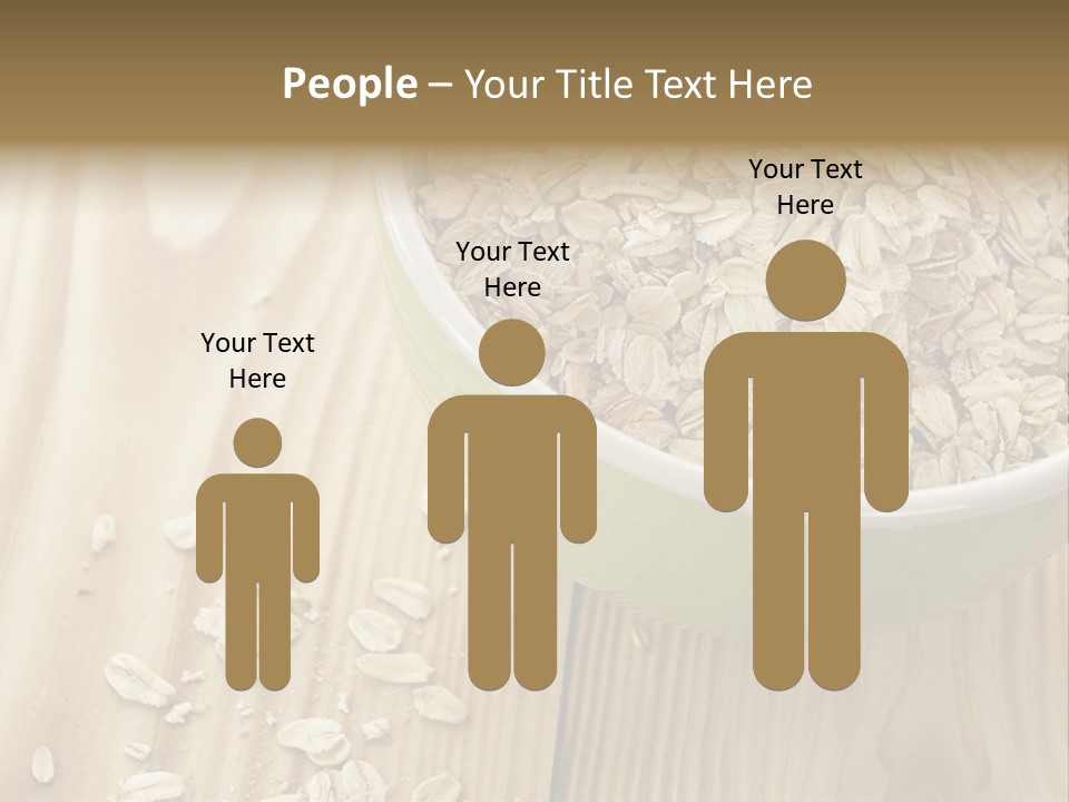 Wooden Dinner Dieting PowerPoint Template