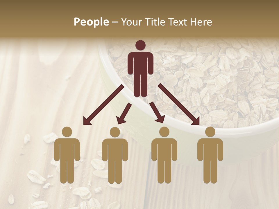 Wooden Dinner Dieting PowerPoint Template