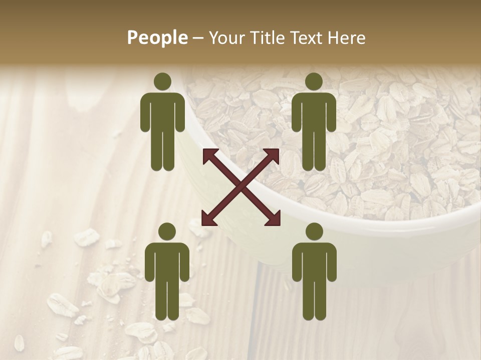 Wooden Dinner Dieting PowerPoint Template