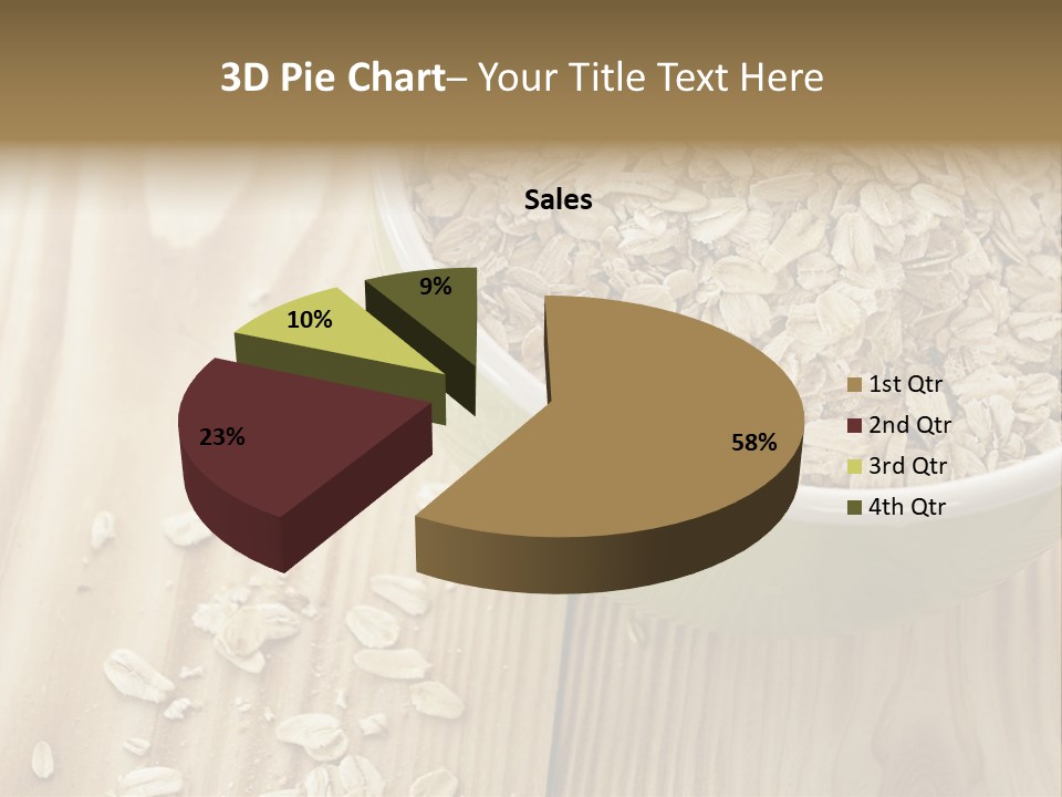 Wooden Dinner Dieting PowerPoint Template