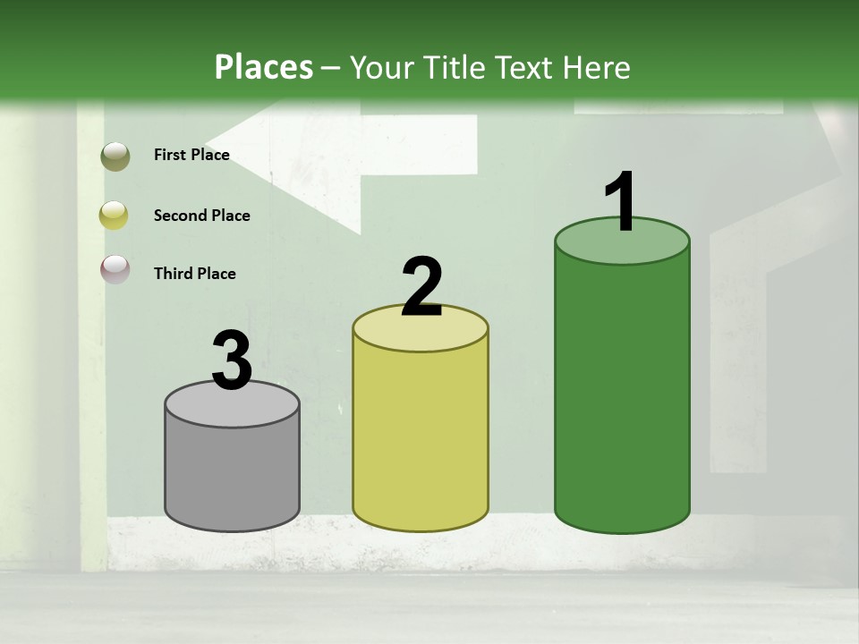 A Man Walking Down A Street Next To A Green Wall PowerPoint Template