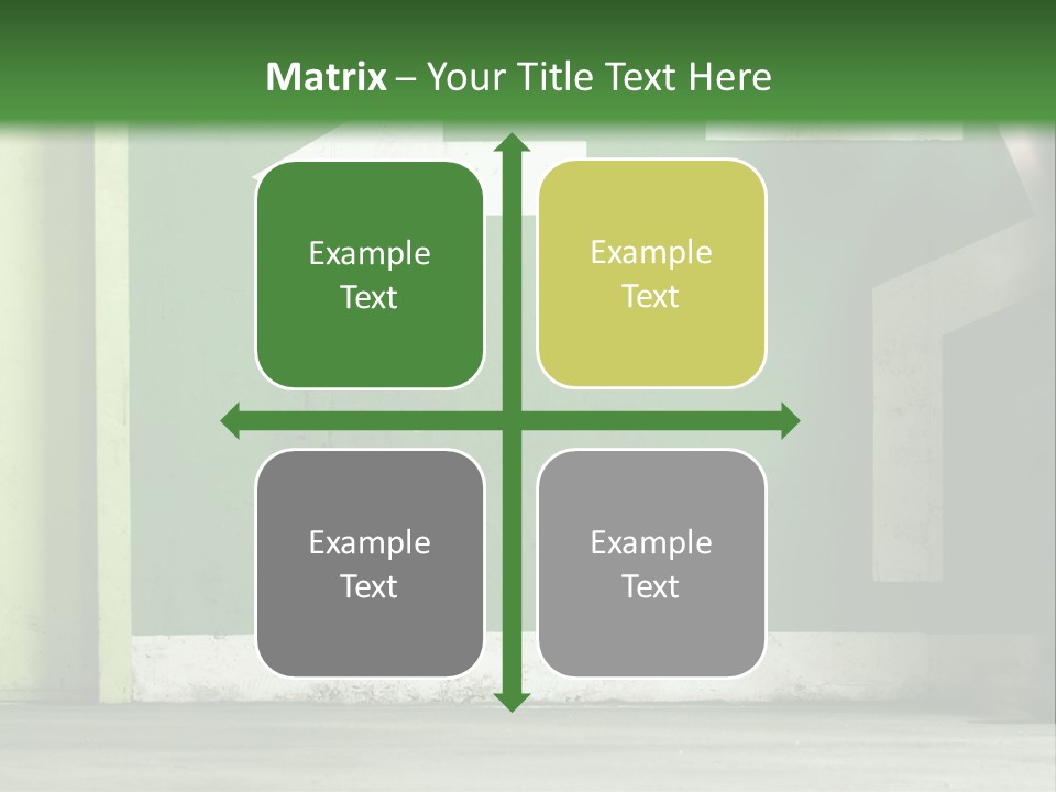 A Man Walking Down A Street Next To A Green Wall PowerPoint Template