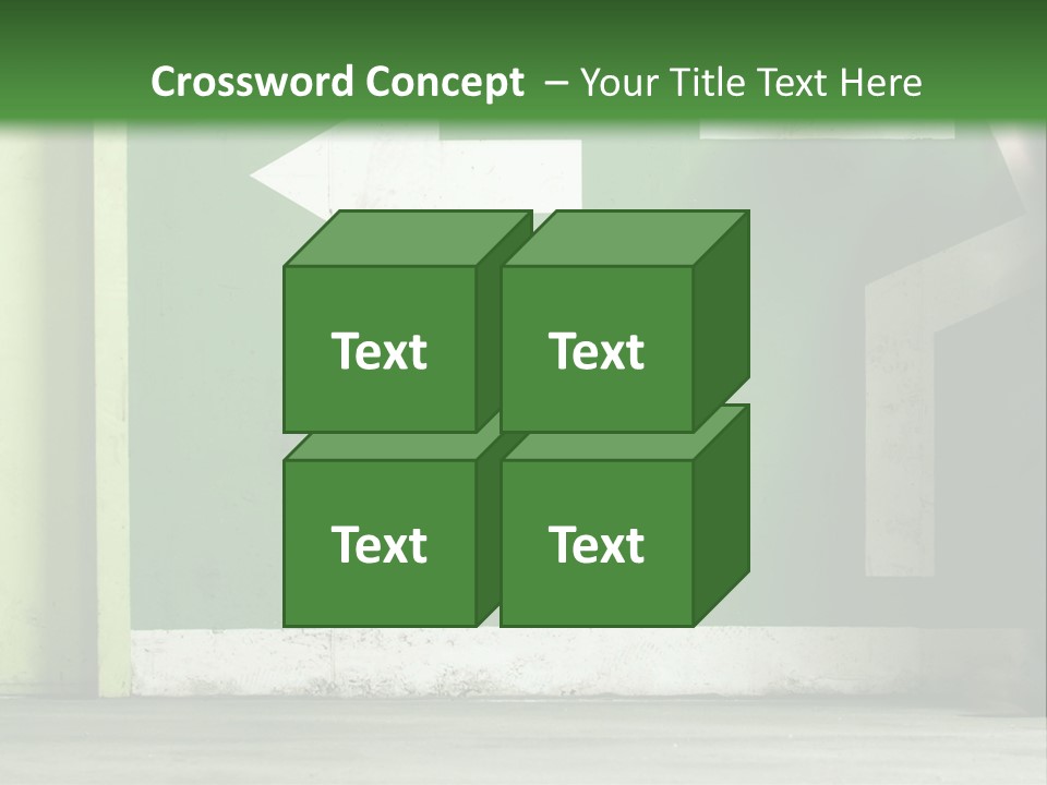 A Man Walking Down A Street Next To A Green Wall PowerPoint Template