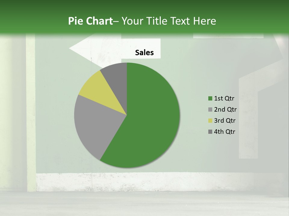 A Man Walking Down A Street Next To A Green Wall PowerPoint Template