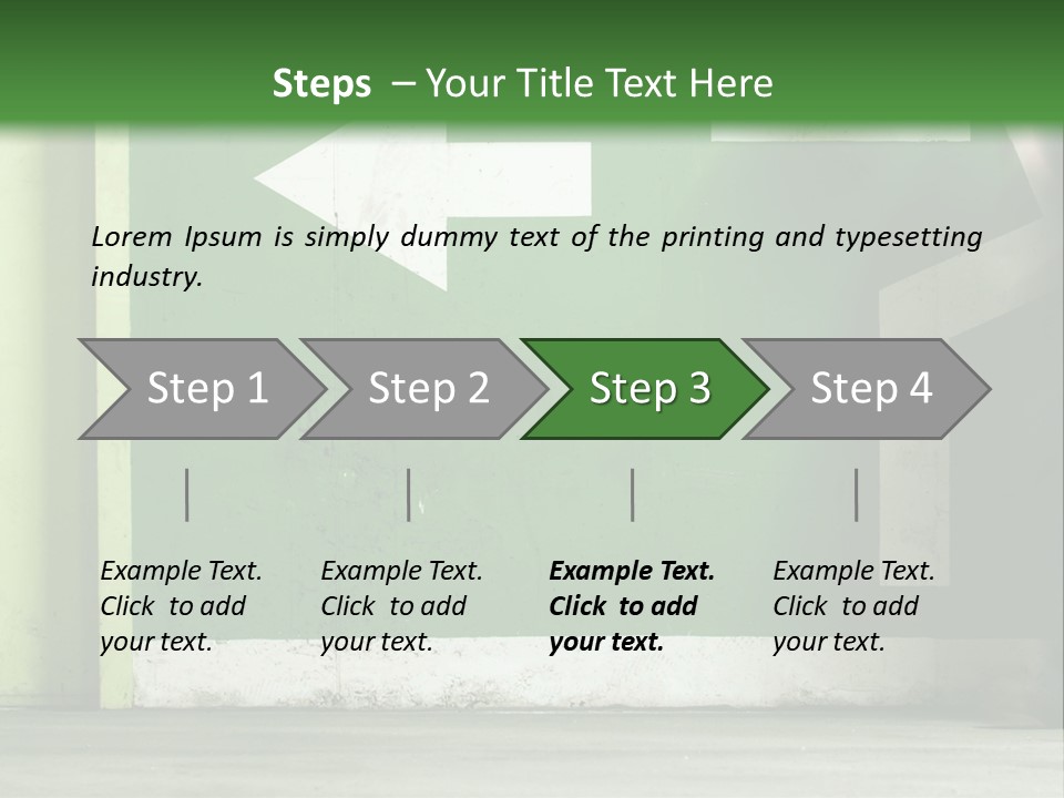 A Man Walking Down A Street Next To A Green Wall PowerPoint Template