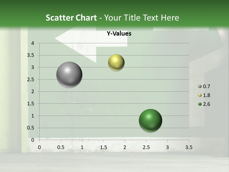 A Man Walking Down A Street Next To A Green Wall PowerPoint Template