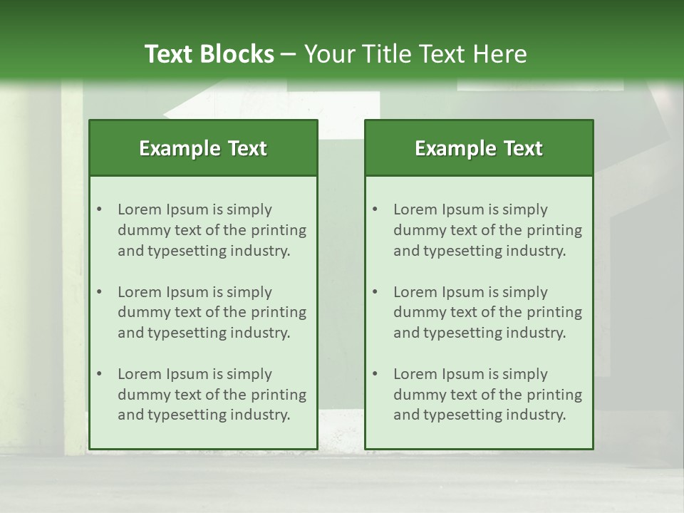 A Man Walking Down A Street Next To A Green Wall PowerPoint Template