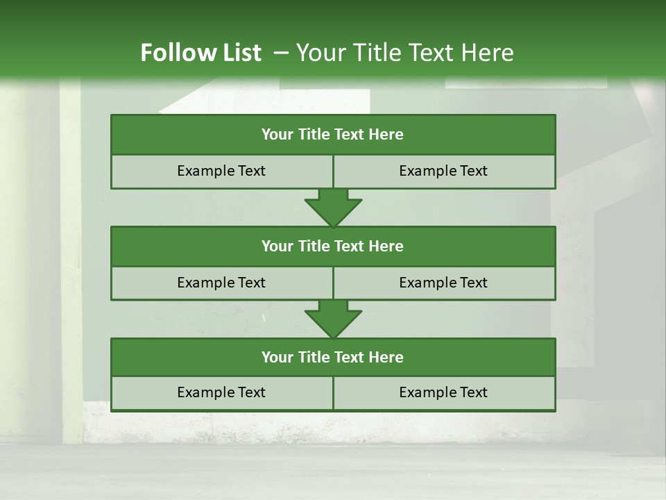 A Man Walking Down A Street Next To A Green Wall PowerPoint Template