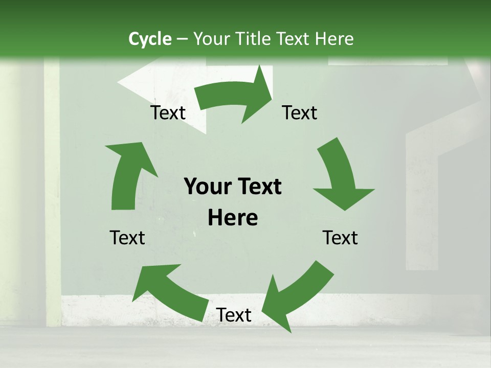 A Man Walking Down A Street Next To A Green Wall PowerPoint Template