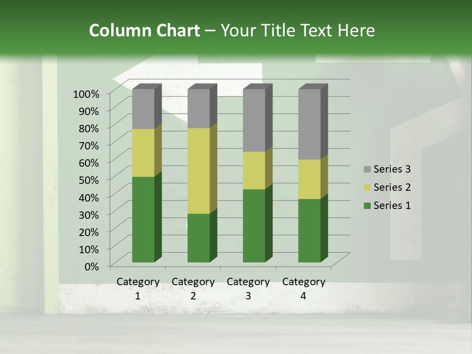 A Man Walking Down A Street Next To A Green Wall PowerPoint Template