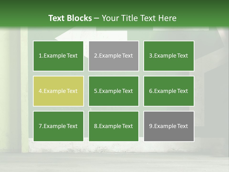 A Man Walking Down A Street Next To A Green Wall PowerPoint Template