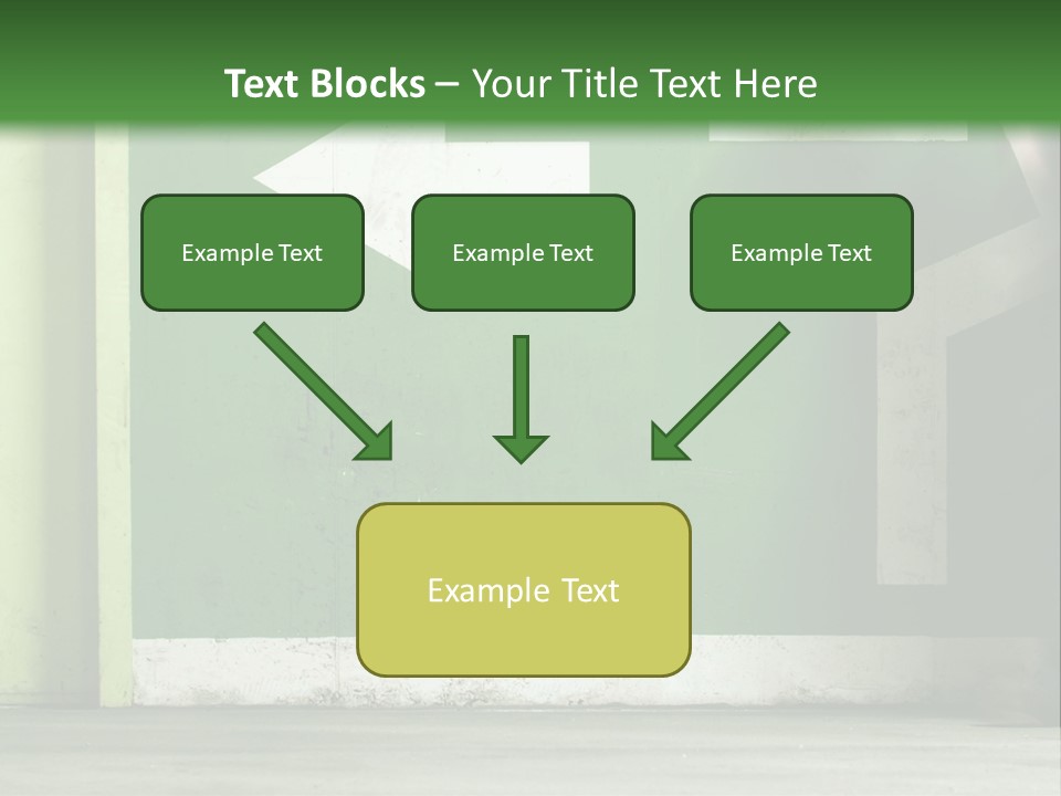 A Man Walking Down A Street Next To A Green Wall PowerPoint Template