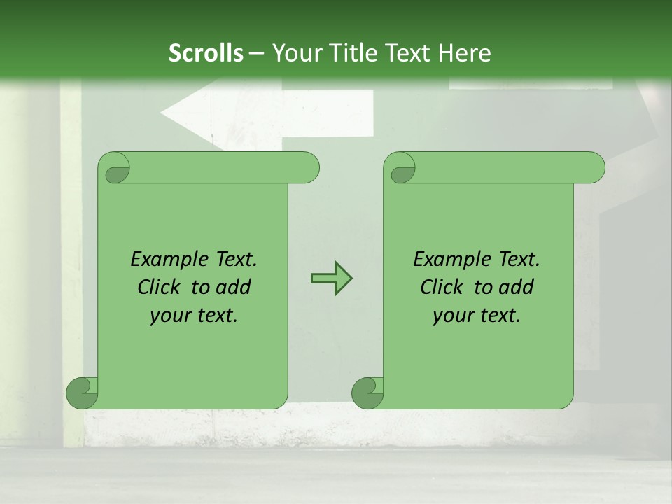 A Man Walking Down A Street Next To A Green Wall PowerPoint Template