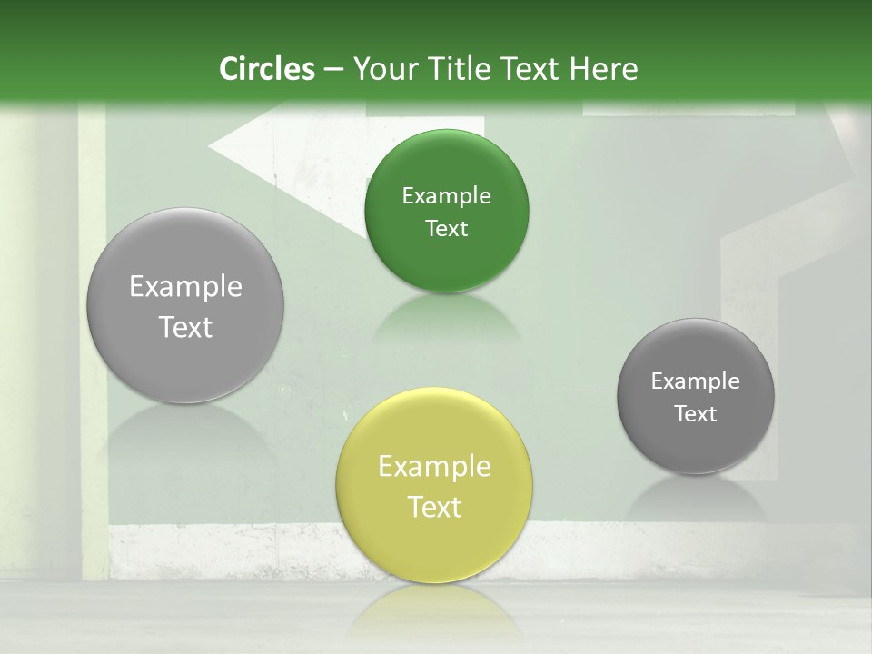 A Man Walking Down A Street Next To A Green Wall PowerPoint Template