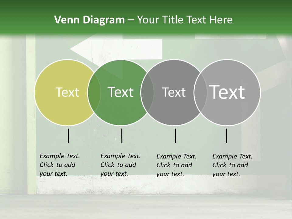 A Man Walking Down A Street Next To A Green Wall PowerPoint Template