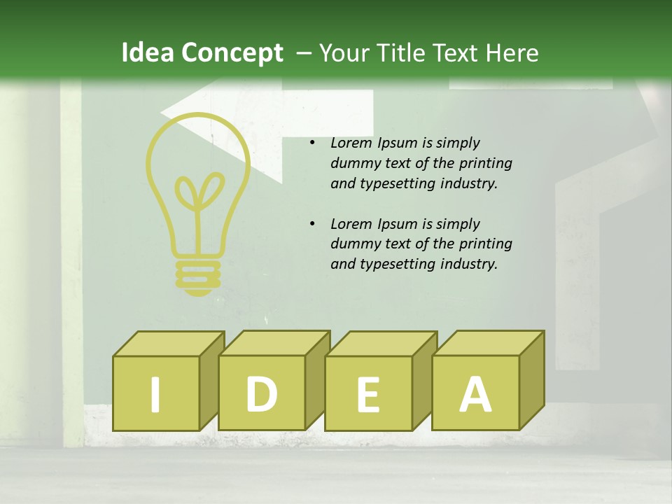 A Man Walking Down A Street Next To A Green Wall PowerPoint Template