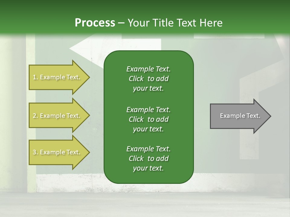 A Man Walking Down A Street Next To A Green Wall PowerPoint Template