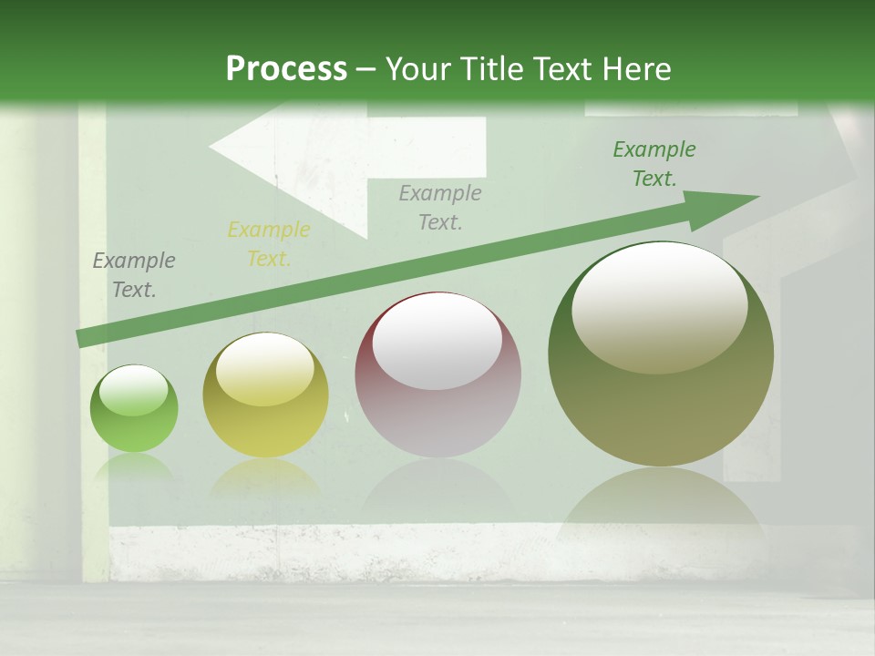 A Man Walking Down A Street Next To A Green Wall PowerPoint Template