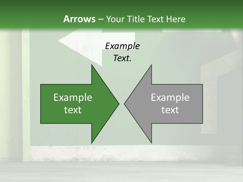 A Man Walking Down A Street Next To A Green Wall PowerPoint Template