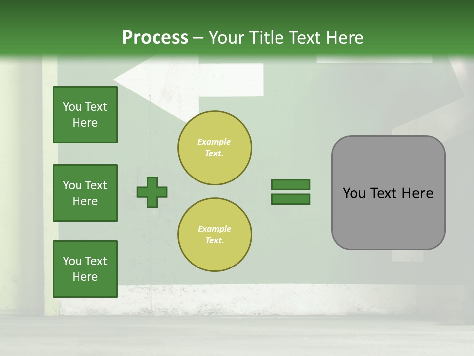 A Man Walking Down A Street Next To A Green Wall PowerPoint Template