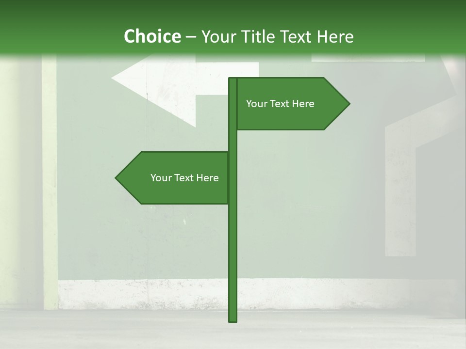 A Man Walking Down A Street Next To A Green Wall PowerPoint Template