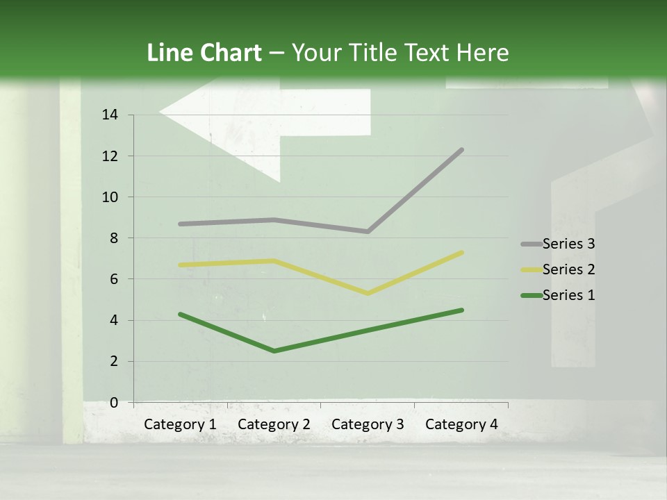 A Man Walking Down A Street Next To A Green Wall PowerPoint Template