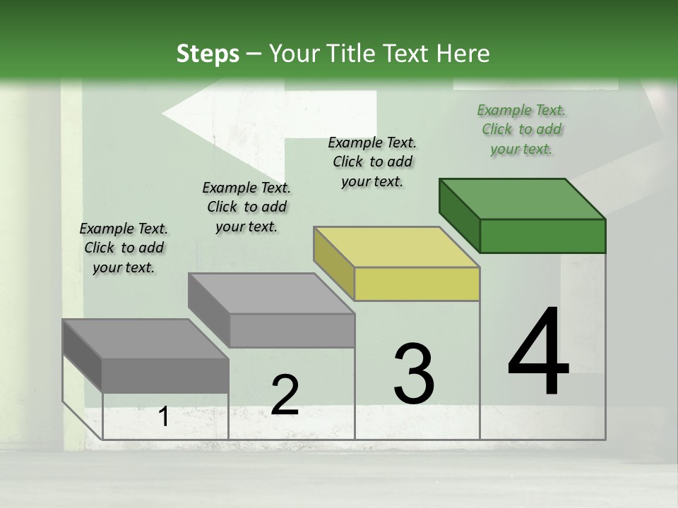 A Man Walking Down A Street Next To A Green Wall PowerPoint Template