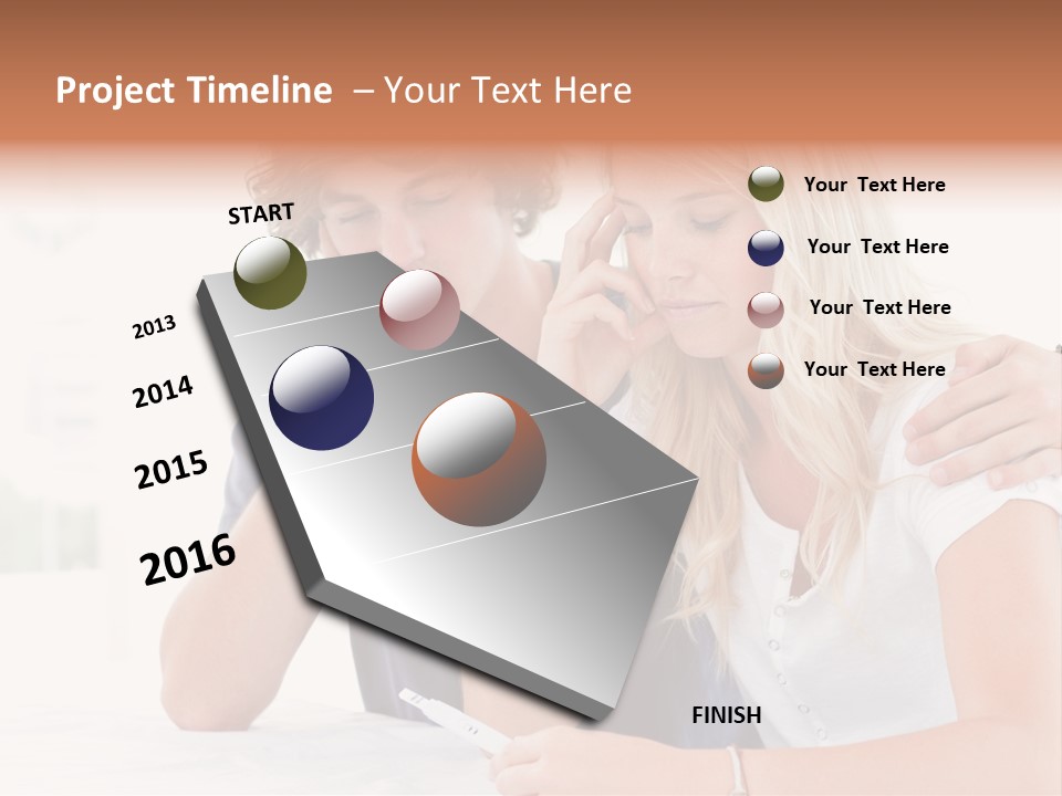 Years Attractive Front View PowerPoint Template