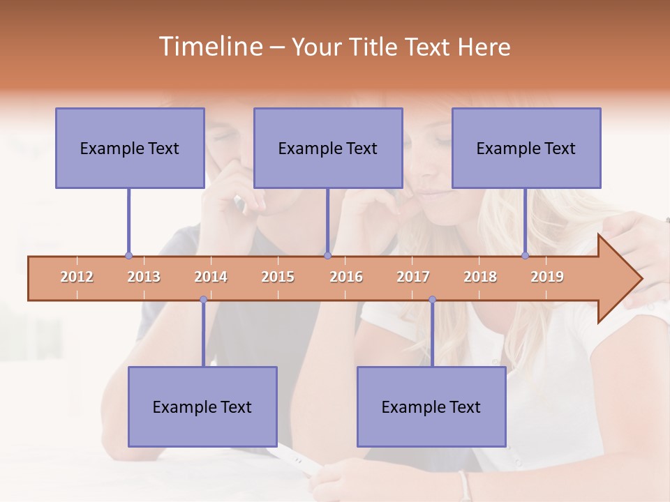 Years Attractive Front View PowerPoint Template