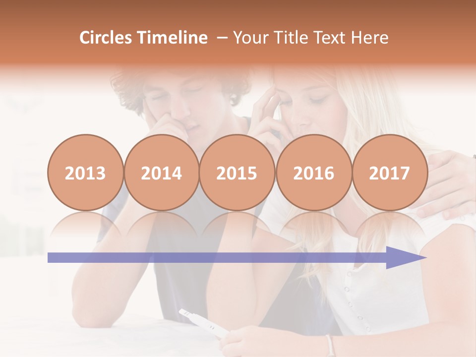 Years Attractive Front View PowerPoint Template