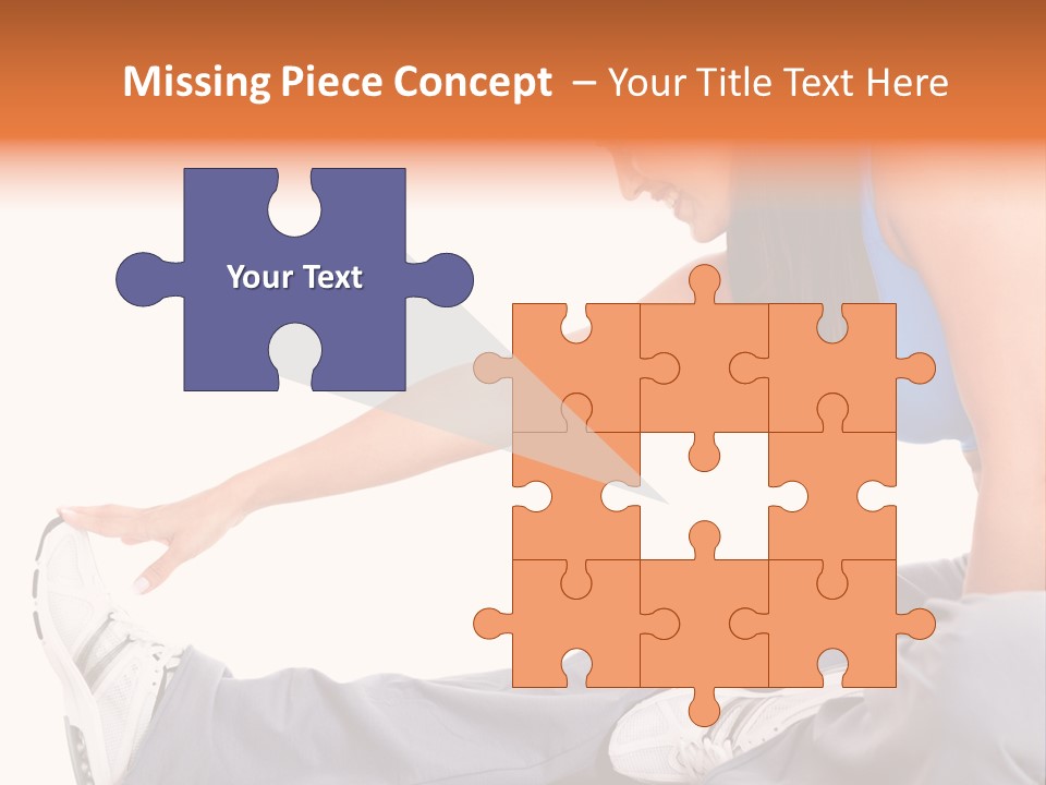 A Woman In A Blue Top Is Doing A Yoga Pose PowerPoint Template