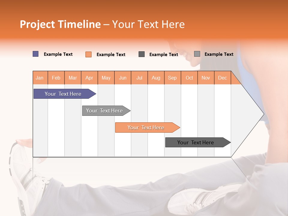 A Woman In A Blue Top Is Doing A Yoga Pose PowerPoint Template